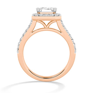 Emerald LG Diamond Ring in Yellow Gold - BH Diamond Center Antwerp
