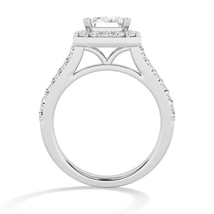 Emerald LG Diamond Ring in White Gold - BH Diamond Center Antwerp
