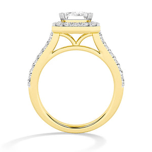 Emerald LG Diamond Ring in White Gold - BH Diamond Center Antwerp
