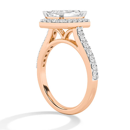 Emerald LG Diamond Ring in White Gold - BH Diamond Center Antwerp