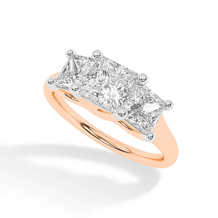 Princess LG diamanten ring in Roségoud - BH Diamond Center Antwerpen