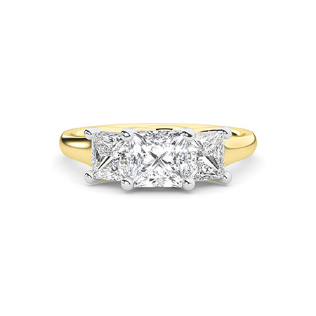 Princess LG diamanten ring in Roségoud - BH Diamond Center Antwerpen