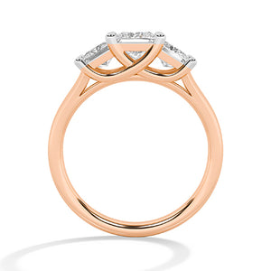 Princess LG diamanten ring in Roségoud - BH Diamond Center Antwerpen