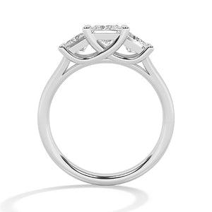 Princess LG diamanten ring in Geelgoud - BH Diamond Center Antwerpen