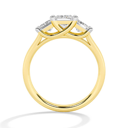 Princess LG diamanten ring in Roségoud - BH Diamond Center Antwerpen