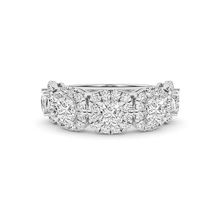 Round LG Diamond Ring in White Gold - BH Diamond Center Antwerp