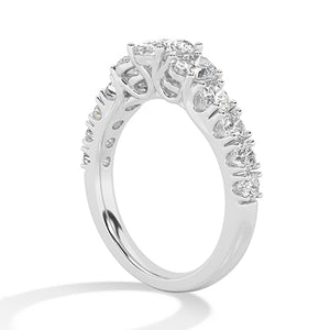 Bague en diamant LG ovale en or jaune - BH Diamond Center Anvers