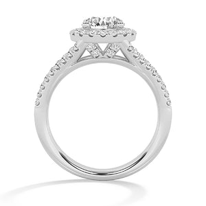 Bague en diamant LG ronde en or jaune - BH Diamond Center Anvers