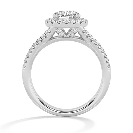 Bague en diamant LG ronde en or jaune - BH Diamond Center Anvers