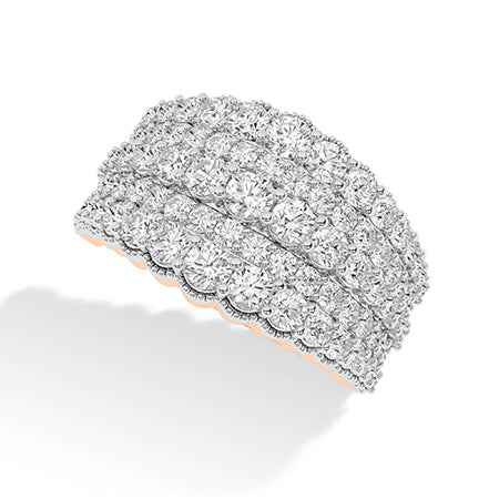 Round LG Diamond Ring in Rose Gold - BH Diamond Center Antwerp