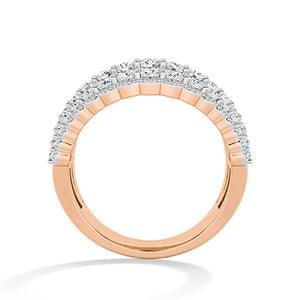 Round LG Diamond Ring in Rose Gold - BH Diamond Center Antwerp