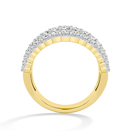 Round LG Diamond Ring in Rose Gold - BH Diamond Center Antwerp