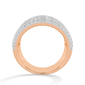 Round LG Diamond Ring in Rose Gold - BH Diamond Center Antwerp
