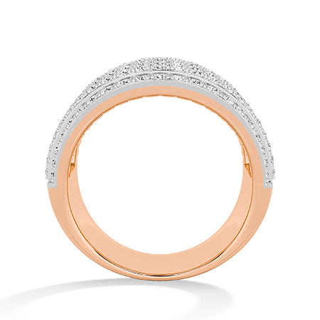 Round LG Diamond Ring in Rose Gold - BH Diamond Center Antwerp
