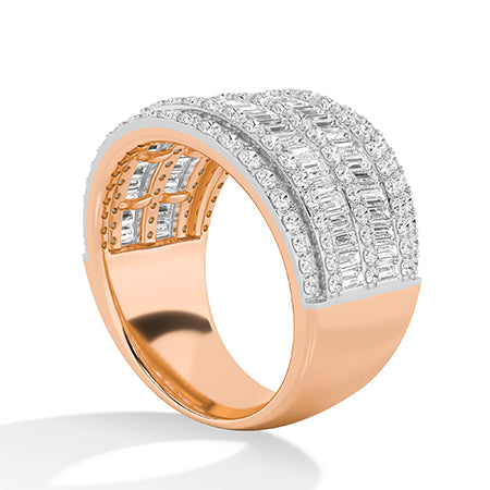 Round LG Diamond Ring in Rose Gold - BH Diamond Center Antwerp