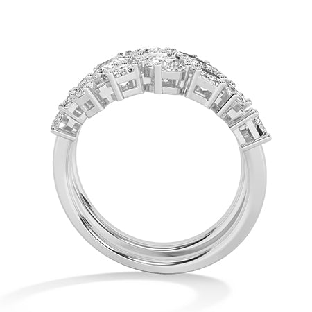 Emerald LG Diamond Ring in Yellow Gold - BH Diamond Center Antwerp