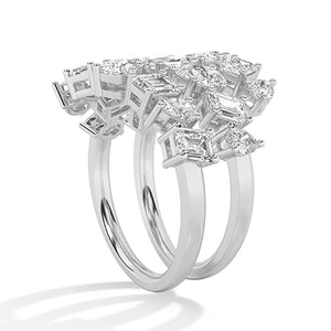 Emerald LG Diamond Ring in Yellow Gold - BH Diamond Center Antwerp