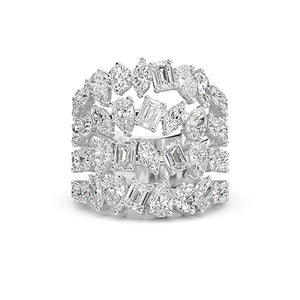 Pear LG Diamond Ring in White Gold - BH Diamond Center Antwerp