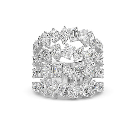 Pear LG Diamond Ring in White Gold - BH Diamond Center Antwerp