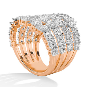 Pear LG Diamond Ring in White Gold - BH Diamond Center Antwerp