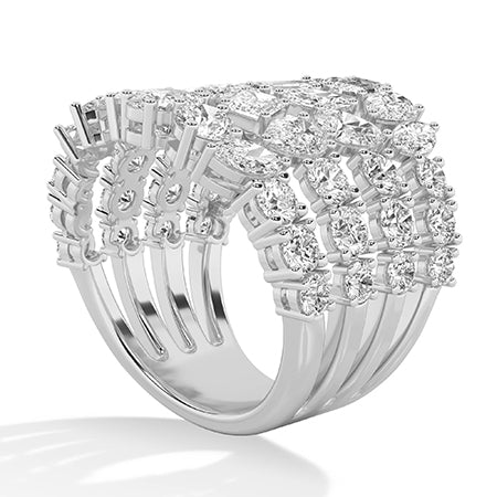Pear LG Diamond Ring in White Gold - BH Diamond Center Antwerp