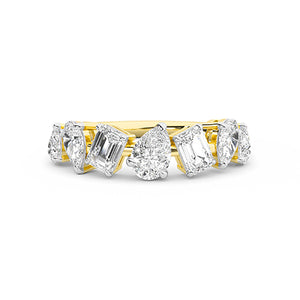 Smaragd LG diamanten ring in Geelgoud - BH Diamond Center Antwerpen