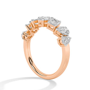 Smaragd LG diamanten ring in Geelgoud - BH Diamond Center Antwerpen