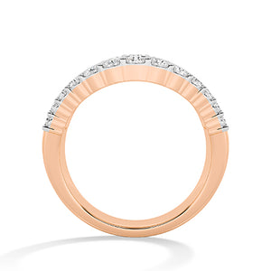 Bague en diamant LG baguette en or rose - BH Diamond Center Anvers