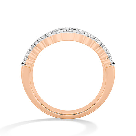Bague en diamant LG baguette en or rose - BH Diamond Center Anvers
