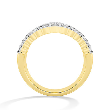 Bague en diamant LG baguette en or rose - BH Diamond Center Anvers
