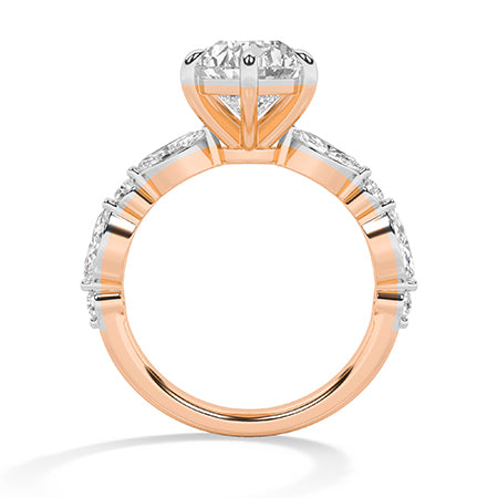 Bague en diamant LG poire en or blanc - BH Diamond Center Anvers