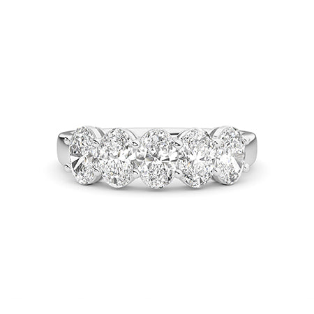 Ovaal LG diamanten ring in Roségoud - BH Diamond Center Antwerpen