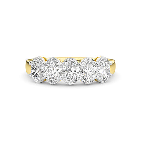 Ovaal LG diamanten ring in Roségoud - BH Diamond Center Antwerpen