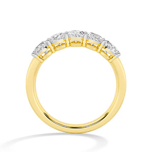 Ovaal LG diamanten ring in Roségoud - BH Diamond Center Antwerpen