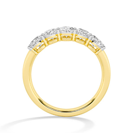Ovaal LG diamanten ring in Roségoud - BH Diamond Center Antwerpen