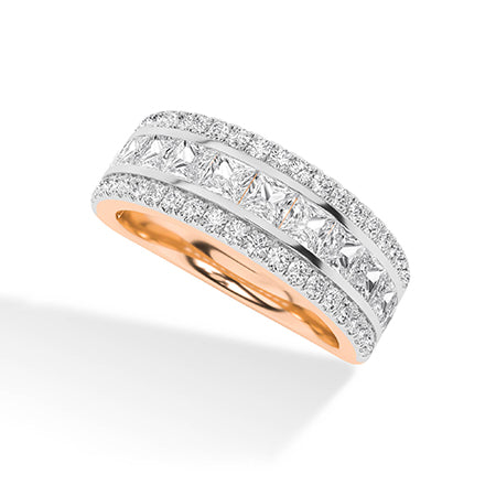 Bague en diamant LG ronde en or blanc - BH Diamond Center Anvers