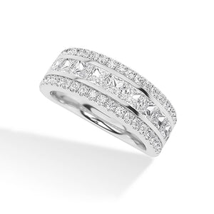 Bague en diamant LG ronde en or blanc - BH Diamond Center Anvers