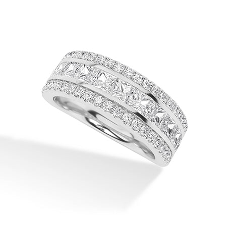 Bague en diamant LG ronde en or blanc - BH Diamond Center Anvers
