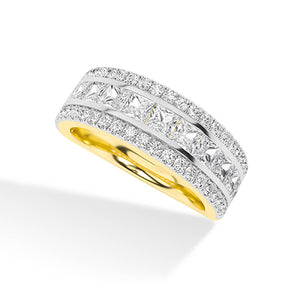 Bague en diamant LG ronde en or blanc - BH Diamond Center Anvers