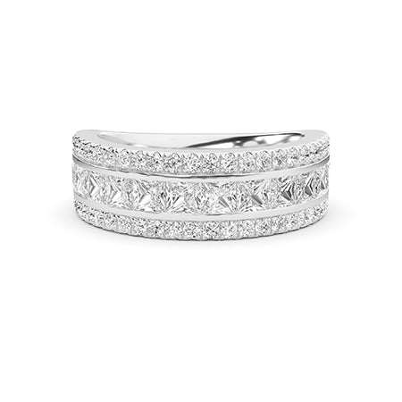 Bague en diamant LG ronde en or blanc - BH Diamond Center Anvers