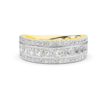 Bague en diamant LG ronde en or blanc - BH Diamond Center Anvers