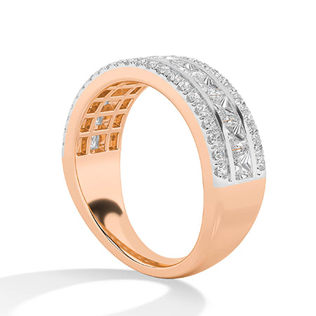 Bague en diamant LG ronde en or blanc - BH Diamond Center Anvers