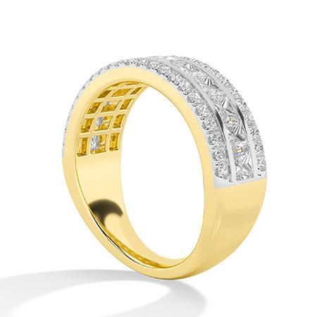 Bague en diamant LG ronde en or blanc - BH Diamond Center Anvers