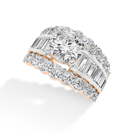 Bague en diamant LG ronde en or blanc - BH Diamond Center Anvers