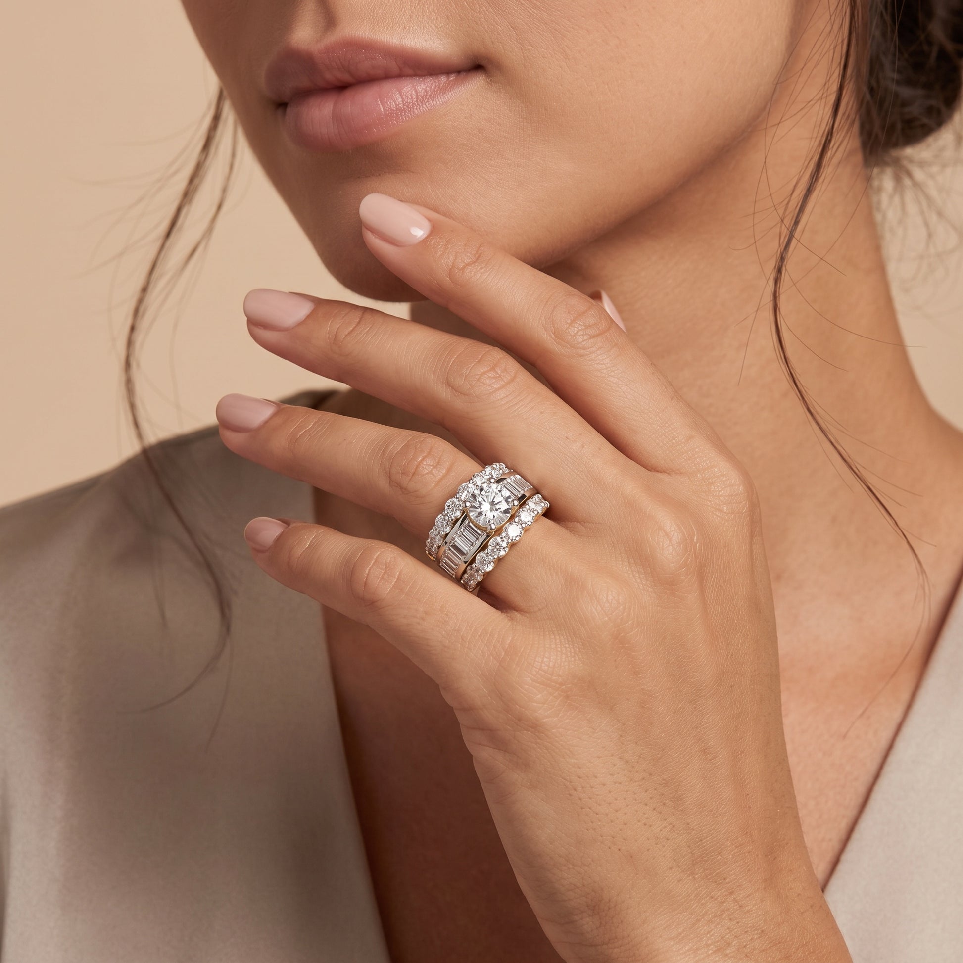 Bague diamant ronde LG