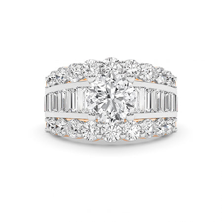 Bague en diamant LG ronde en or blanc - BH Diamond Center Anvers