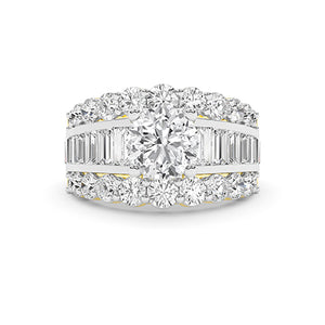 Bague en diamant LG ronde en or blanc - BH Diamond Center Anvers