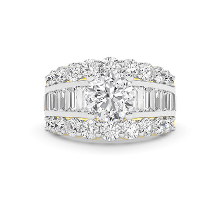 Bague en diamant LG ronde en or blanc - BH Diamond Center Anvers