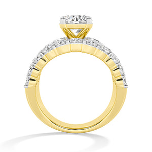 Bague en diamant LG ronde en or blanc - BH Diamond Center Anvers