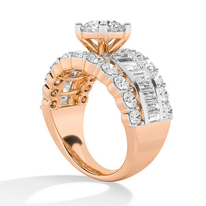 Bague en diamant LG ronde en or blanc - BH Diamond Center Anvers